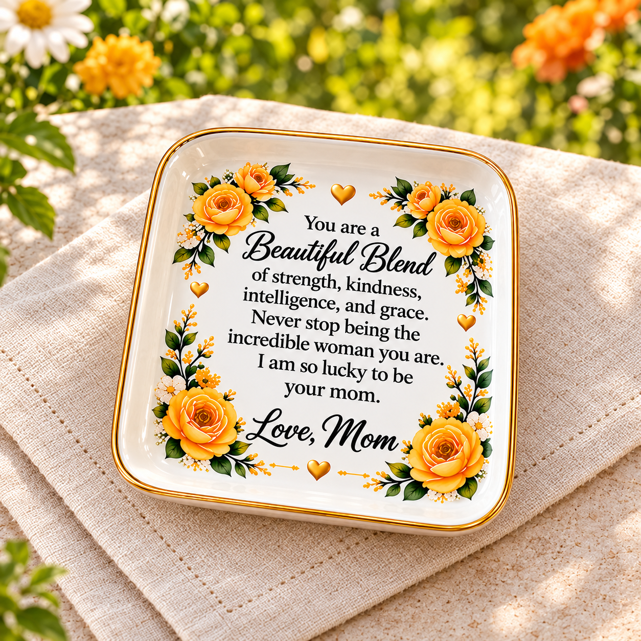 To My Daughter Jewelry Dish from Mom – Heartfelt Keepsake Gift ...